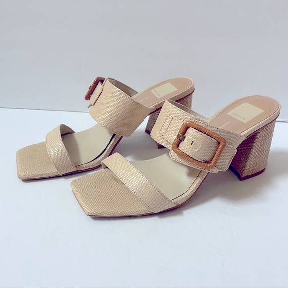 Dolce Vita Posy Heels in Natural Rafia Size 9.5 - Picture 5 of 16
